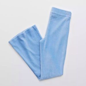 AERIE:  groove on velour high waisted flare pant
